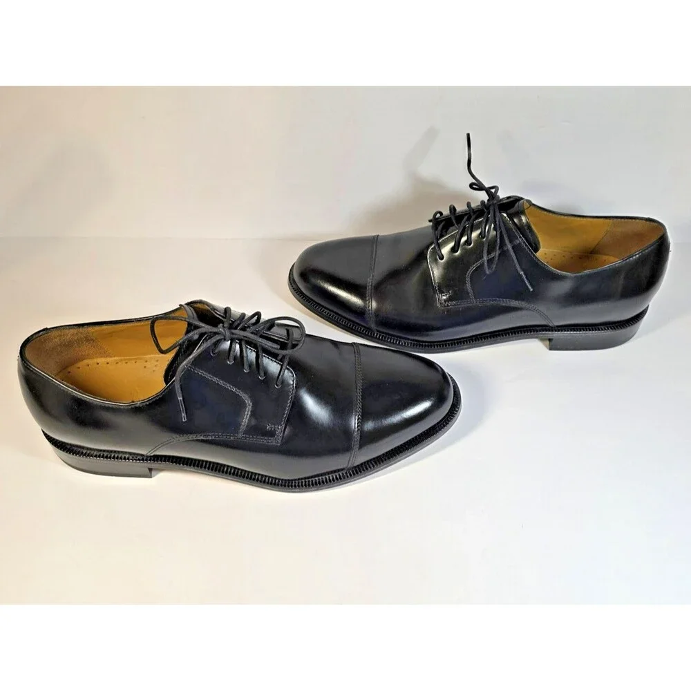 Men's Cole Haan size 10 M Black dress shoe Air Cater CPTOE
